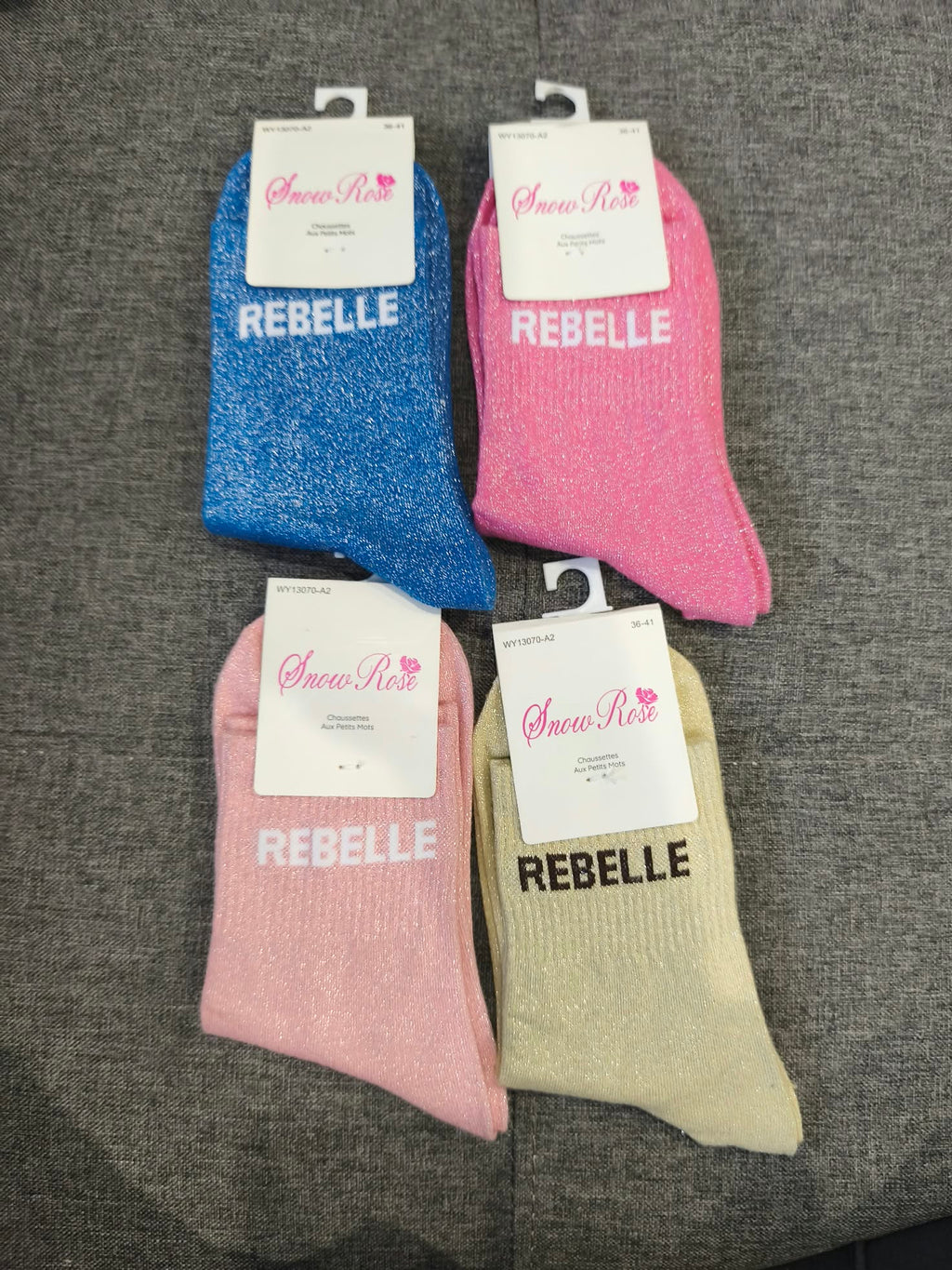 Chaussette à paillettes Rebelle