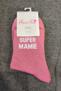 Chaussettes à paillettes Super Mamie