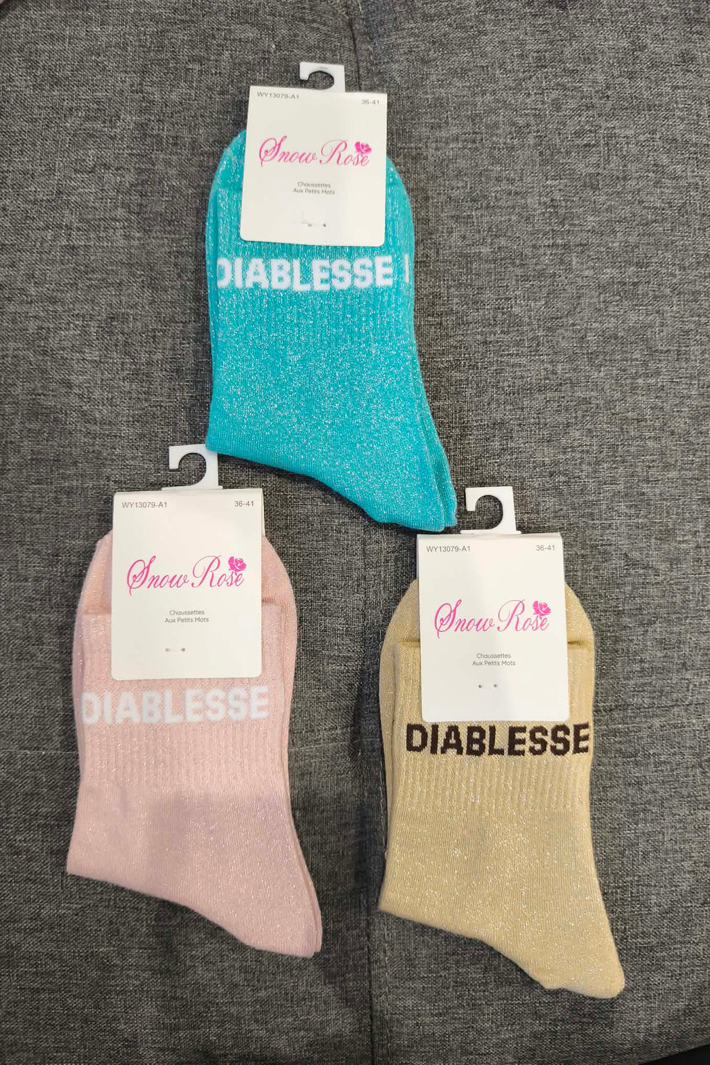 Chaussettes à paillettes Diablesse
